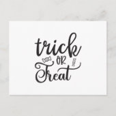 Trick oder Treat Postkarte (Vorderseite)