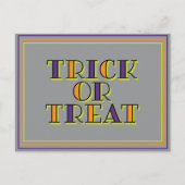 Trick oder Treat Postkarte (Vorderseite)
