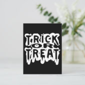 Trick oder Treat Postkarte (Stehend Vorderseite)