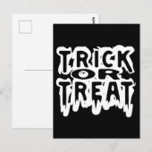 Trick oder Treat Postkarte (Vorne/Hinten)