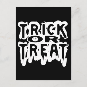 Trick oder Treat Postkarte