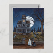 Trick oder Treat Postkarte (Vorne/Hinten)