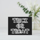 Trick oder Treat Postkarte (Stehend Vorderseite)