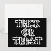 Trick oder Treat Postkarte (Vorne/Hinten)