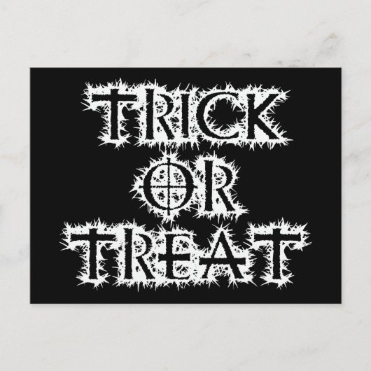 Trick oder Treat Postkarte (Vorderseite)
