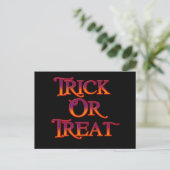 Trick oder Treat Postkarte (Stehend Vorderseite)