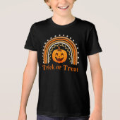 Trick oder Treat Pumkin Tri-Blend Shirt (Vorderseite)