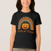 Trick oder Treat Pumkin Tri-Blend Shirt (Vorderseite)