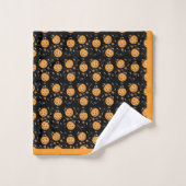 Trick oder Treat Pumpkin Candy Bucket Badhandtuch Set (Waschlappen)