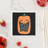 Trick oder Treat Pumpkin Halloween Serviette (Beispiel)