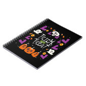 Trick oder Treat Pumpkin Halloween-Tagesgeschenke Notizblock (Linke Seite)