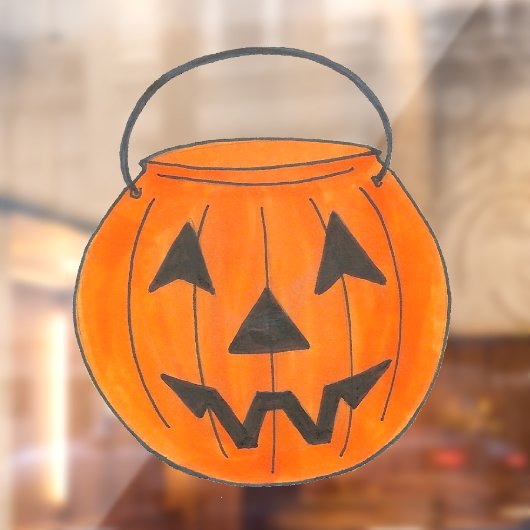 Trick oder Treat Pumpkin Jack o' Lantern Halloween Fensteraufkleber (Blatt 2)