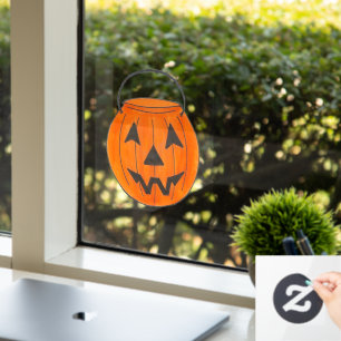 Trick oder Treat Pumpkin Jack o' Lantern Halloween Fensteraufkleber