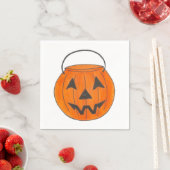 Trick oder Treat Pumpkin Jack o' Lantern Halloween Serviette (Beispiel)