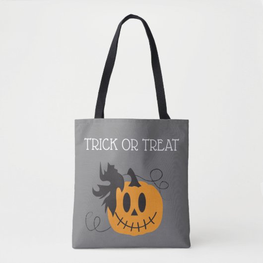 Trick oder Treat Pumpkin Kürbislaterne Bat Black Tasche (Vorderseite)