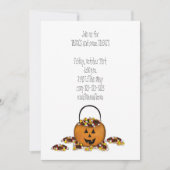 Trick oder Treat Pumpkin mit Candy Einladung (Vorderseite)