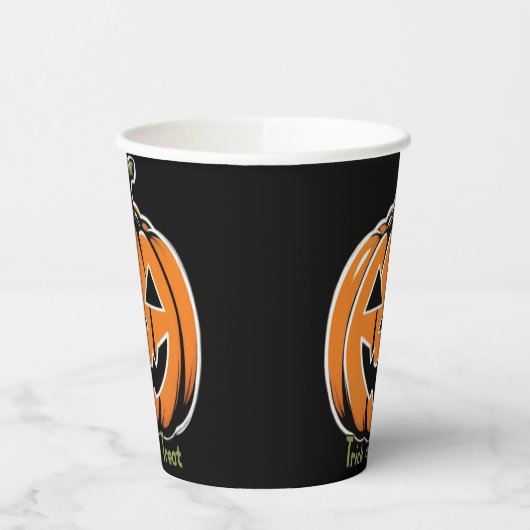 Trick oder Treat- Pumpkin Pappbecher (Links)