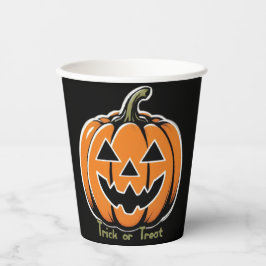 Trick oder Treat- Pumpkin Pappbecher