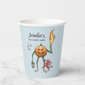 Trick oder Treat Pumpkin Pappbecher (Vorderseite)