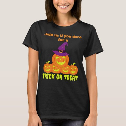 Trick oder Treat Pumpkin T-Shirt (Vorderseite)