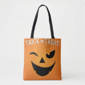 Trick oder Treat Pumpkin Tasche (Vorderseite)