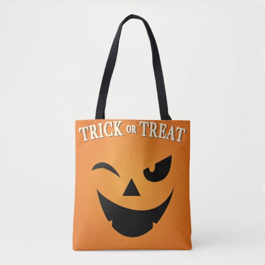 Trick oder Treat Pumpkin Tasche (Vorderseite)