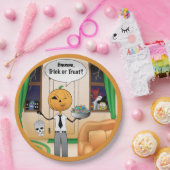 Trick oder Treat Pumpkin Vater Pappteller (Party)