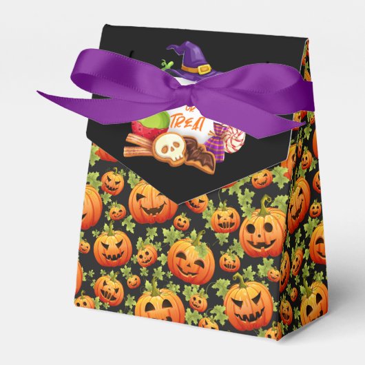 Trick oder Treat Pumpkins Geschenkschachtel (Vorderseite)