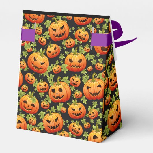 Trick oder Treat Pumpkins Geschenkschachtel (Rückseite)