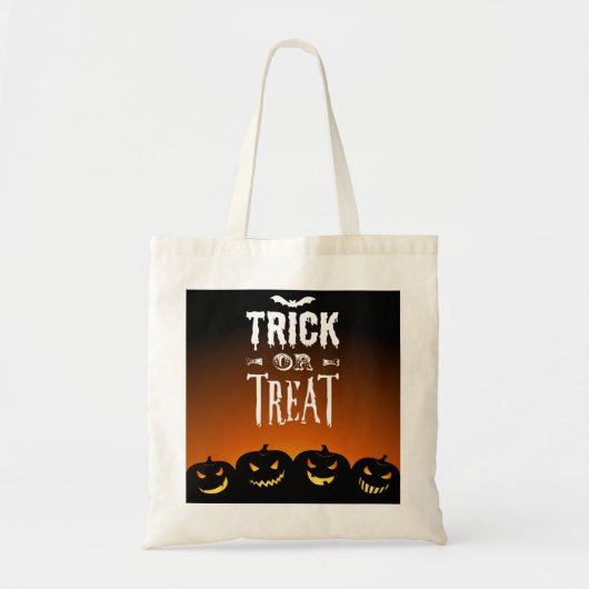 Trick oder Treat Pumpkins Tote Bag Tragetasche (Vorne)