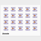 Trick oder Treat Quadratischer Aufkleber (Blatt)