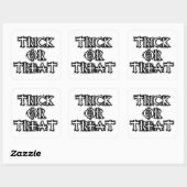 Trick oder Treat Quadratischer Aufkleber (Blatt)