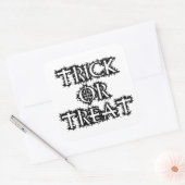 Trick oder Treat Quadratischer Aufkleber (Umschlag)