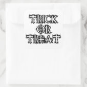 Trick oder Treat Quadratischer Aufkleber (Tasche)