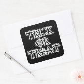 Trick oder Treat Quadratischer Aufkleber (Umschlag)