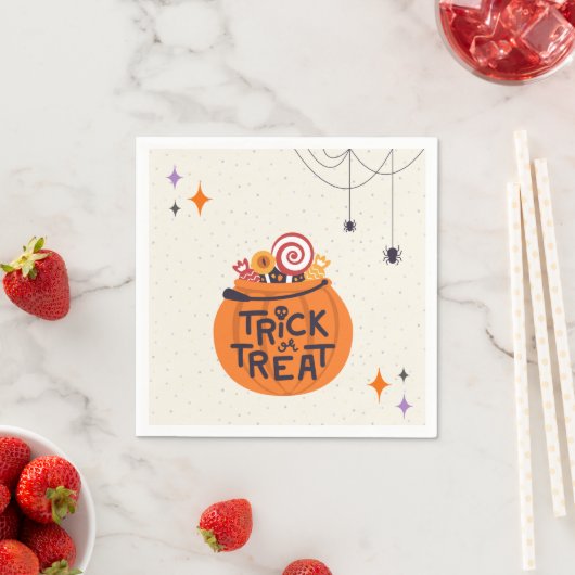 Trick oder Treat Serviette (Beispiel)