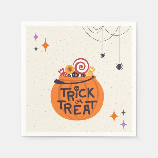 Trick oder Treat Serviette (Vorderseite)