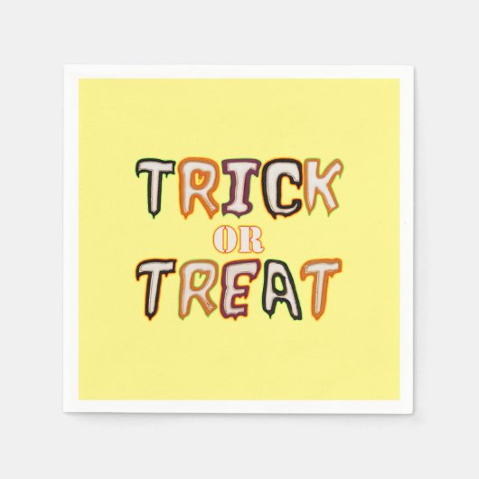 Trick oder Treat Serviette (Vorderseite)