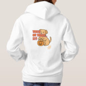 Trick oder Treat... Setz dich! Funny Halloween Dog Hoodie (Rückseite)