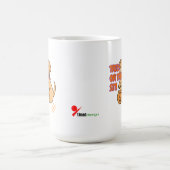 Trick oder Treat... Setz dich! Funny Halloween Dog Kaffeetasse (Mittel)