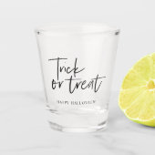 Trick oder Treat Shot Glass | Happy Halloween Part Schnapsglas (Vorderseite)
