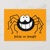 Trick oder Treat Spider Postkarte (Vorderseite)