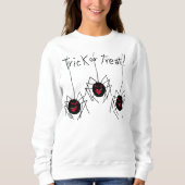 Trick oder Treat Spiders Halloween Sweatshirt (Vorderseite)