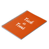 Trick oder Treat Spiral Foto Notebook Notizblock (Linke Seite)