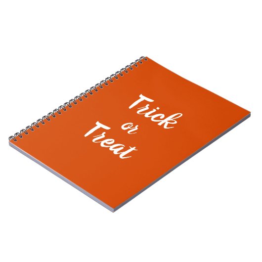 Trick oder Treat Spiral Foto Notebook Notizblock (Linke Seite)