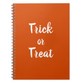 Trick oder Treat Spiral Foto Notebook Notizblock (Vorderseite)