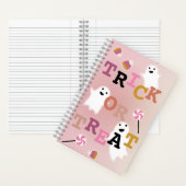 Trick oder Treat Spiral Notebook Notizblock (Innen)