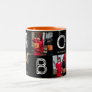 Trick oder Treat Spooky Halloween Family Foto Zweifarbige Tasse