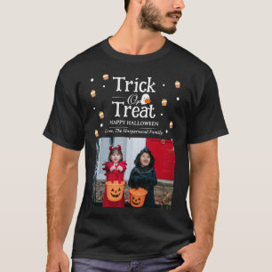 Trick oder Treat Spooky Halloween Foto T-Shirt