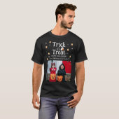Trick oder Treat Spooky Halloween Foto T-Shirt (Vorne ganz)